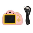 thumbnail image 2 of Yajisi Kids Selfie Camera 2.4 Inches Rechargeable Digital Toy Camera with Storage Card for Boys and Girls, 1080P HD Resolution, Portable and Lightweight Kit, Includes Lanyard and Cable, Pink, 2 of 9