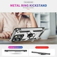 thumbnail image 7 of Decase Compatible with Moto G Stylus 5G (2025) Case+1-Pack Tempered Screen Protector,Military Grade Drop Protection Cover with 360° Rotating Kickstand,Heavy Duty Shockproof Rugged Phone Case,Silver, 7 of 7