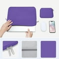 thumbnail image 4 of Mosiso 13.3 inch Laptop Sleeve for MacBook Pro 14 inch M4 M3 M2 M1 Lenovo Dell HP Asus Acer, Protective Neoprene Notebook Bag with Small Case, Ultra Violet, 4 of 5