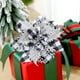 thumbnail image 1 of Adornos navideños, flores navideñas tejidas, adornos navideños, adornos de coronas navideñas, accesorios para decorar árboles de Navidad, flores decorativas navideñas, inserto de tela, 1 of 6