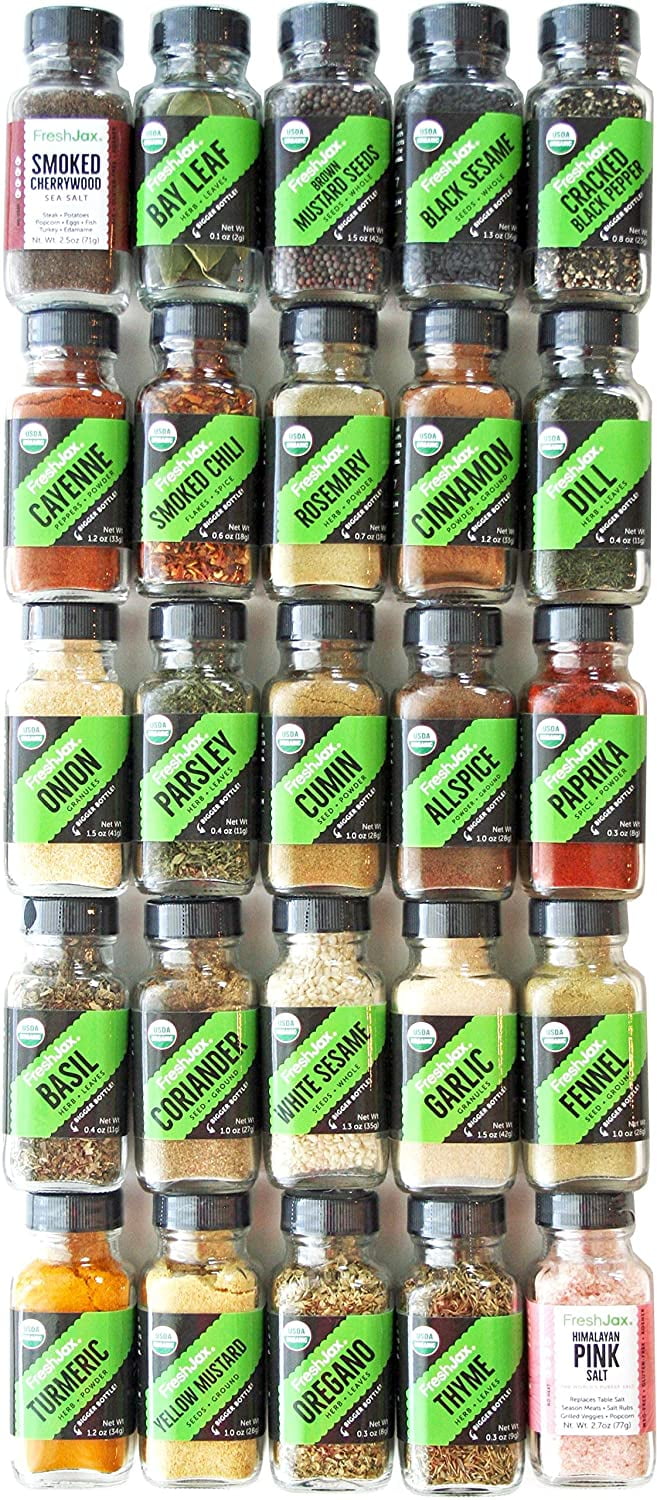 FreshJax 25 Spices Essential Organic Variety Pack