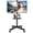 Black, variant on BONTEC Mobile TV Stand with Wheels, Rolling TV Cart for 23-65 Inch LED LCD TVs, Tilt Floor Mount with Adjustable Shelf, Holds 88 lbs, Max VESA 400x400mm