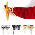 thumbnail image 4 of 2 Pcs Guitar Strap Locks Set Anti-Rust Guitar Strap Retainer System Quick Release Guitar Strap Button Locks with Mounting Screws Silver, 4 of 6