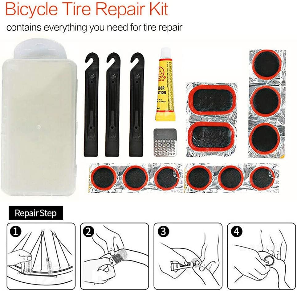 HAYAR Inner Tube Patch Bicycle Repair Kit DIY Quick Fix Puncture with