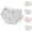 Multicolor, variant on 5 Pack Women's Scalloped Ruffle Trim Panties with Bow Detail - Soft High Waist Briefs for Romantic Comfort & Everyday Wear