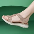 thumbnail image 5 of Gubotare Womens Walking Sandals Womens Sandals Arch Support Summer Beach Sandals Comfort Walking Shoes Bohemian Flip Flops Sandals for Women (Rose Gold,Size 9), 5 of 9