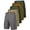 Non Belted - Olive & Grey & Olive & Timber & Khaki, variant on 5-Pack Men's Cotton Flex Stretch Cargo Shorts With Belt (Sizes, 30-42)