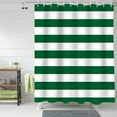 thumbnail image 5 of Merry Christmas Shower Curtain Green and White Stripes Shower Curtains for Bathroom Curtain Sets with Hooks Waterproof Fabric Bath Curtain Standard 72" X 72", 5 of 6