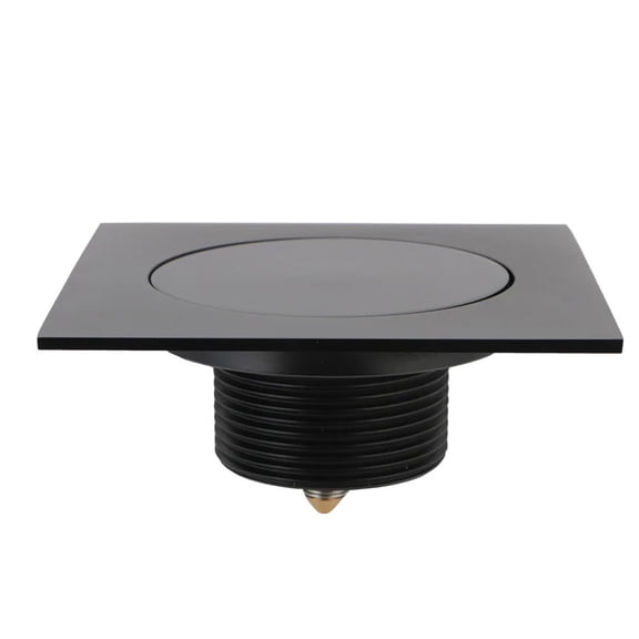 Anti-odor Bath Drains Foot Floor Drain 10 * 10cm Square Brass Chrome Push Down Pop Up Shower Bathroom Drain Cover Plug