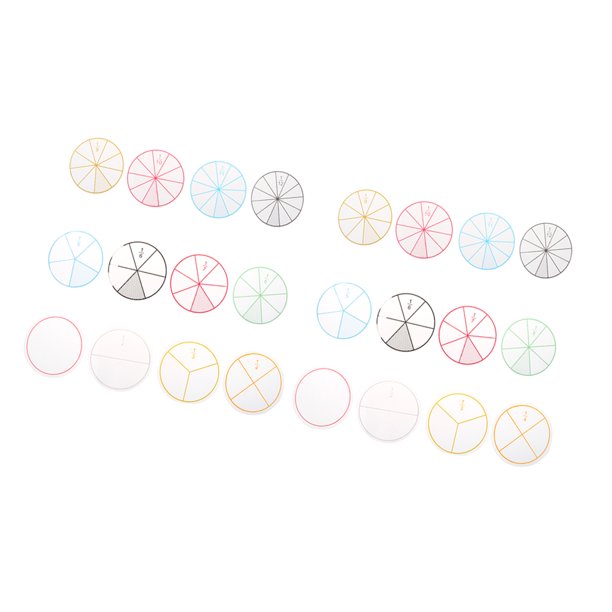 2 Juegos de Piezas de de Fracciones de Plástico, Material Didáctico, Juguete de Aprendizaje de Aritmética Matemática