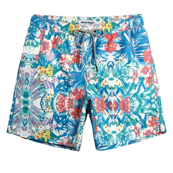 Bañador Maamgic Quick Dry Shorts para hombre, 7 pulgadas, estilo Hawaii