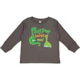 thumbnail image 3 of Inktastic My Pop Loves Me Dinosaur Boys Long Sleeve Toddler T-Shirt, 3 of 5