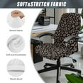 thumbnail image 5 of Xixirimido Leopard Design Office Chair Covers, Stretch Computer Chair Cover, Universal Boss Chair Covers Rotating Chair High Back Chair Slipcover for Home Office, Large, 5 of 6