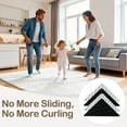 thumbnail image 3 of 4 Pcs Rug Tape, Double-Sided Adhesive Non Slip Rug Pads Grippers for Hardwood Floors and Tiles, 3 of 6