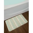 thumbnail image 2 of Autumn Bath Mat, Yellow Leaves Pastel Tree Branches Abstract Seasonal Art Printed Illustration, Plush Bathroom Decor Mat with Non Slip Backing, 29.5" X 17.5", Orange Pale Green, by Ambesonne, 2 of 2