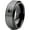 Black Grey Bevel Tungsten, variant on Tungsten Minnesota North Star State Heart Band Ring 8mm Men Women Comfort Fit Black Beveled Edge Brushed Polished
