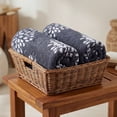 thumbnail image 6 of REGALWOVEN Cartoon Patten Hand Towels, Cotton Absorbent Soft Decorative Hand Towel for Bathroom 14 x 30 Inch Blue 2-Piece, 6 of 7