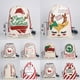 thumbnail image 2 of Bolsas de Navidad, bolsas de regalo, sacos de Papá Noel con cordón, decoración del hogar, bolsas de algodón para guardar dulces, bolsas grandes de lona para regalos de Navidad, 2 of 5