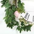 thumbnail image 6 of Efavormart 6 ft Blush 5 Flowers Silk Peony Garland Bendable Wire Vines  Artificial Flower Garlands, 6 of 10
