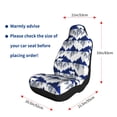 thumbnail image 3 of Uemuo Cartoon Iceberg Polar Bear Pattern Car Seat Covers for Front Seats Waterproof Seat Covers for Cars, Universal Auto Front Seats Protector Fits for Car-, 3 of 6