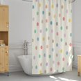 thumbnail image 3 of Pastel Dots Shower Curtain 72x72, Waterproof Washable Polyester Bathroom Curtain, Polka Dot Bath Curtain with 12 Plastic C Hooks, Machine Washable Fabric Bath Curtain for Bathroom Decor, 3 of 5