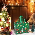thumbnail image 4 of Taicans ‌Large Santa Christmas Tote Bag - Reusable Eco-Friendly Non-Woven Gift Carrier for Festive Shopping & Party Decorations,16x16in,Perfect for Xmas Gifts & Holiday Treat Bags‌, 4 of 6