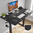 thumbnail image 3 of HomePerch Electric Standing Desk 40x24, Black Adjustable Height Sit Stand Desk with Memory Presets, Ergonomic Splice Board Workstation for Home Office and Computer Use, 3 of 12