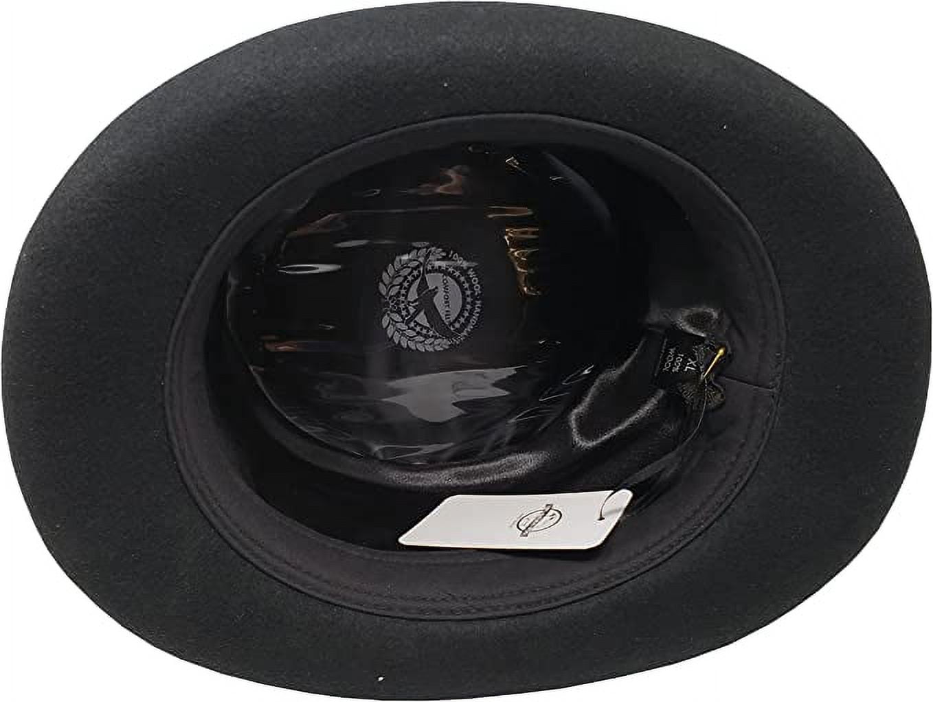 Different Touch Victorian Western Steampunk Top Hat with Leather Band and Chain