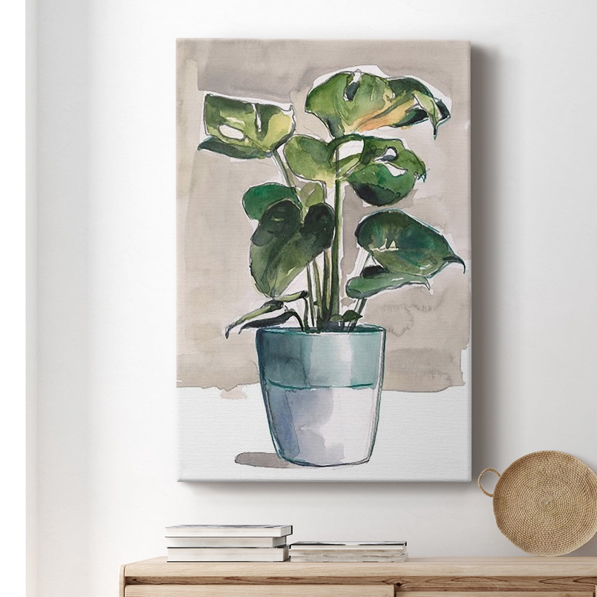 Potted Houseplant II Premium Gallery Wrapped Canvas - Ready to Hang