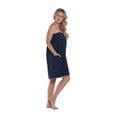 thumbnail image 5 of Turquaz Batas tipo gofre ligeras hasta la rodilla para mujer, toalla envolvente para el cuerpo tipo gofre para baño de spa con cierre táctil ajustable, 5 of 5