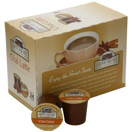 Grove Square Tea, Chai Latte, 24 Single Serve Cups