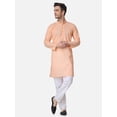 thumbnail image 2 of Indian Bollywood Style Designer Mens Cotton Chikankari Kurta Pajama Set, 2 of 7