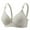 Gray, variant on Women's Bras Wireless Under $5 Solid Color Back Buckle Thin Style Ventilate Bra Without Steel Rim