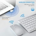 thumbnail image 2 of Wireless Keyboard and Mouse Combo 2.4G Ultra Slim Compact Full Size Quiet Scissor Switch Keyboard and Mice for Windows Laptop PC, 2 of 9
