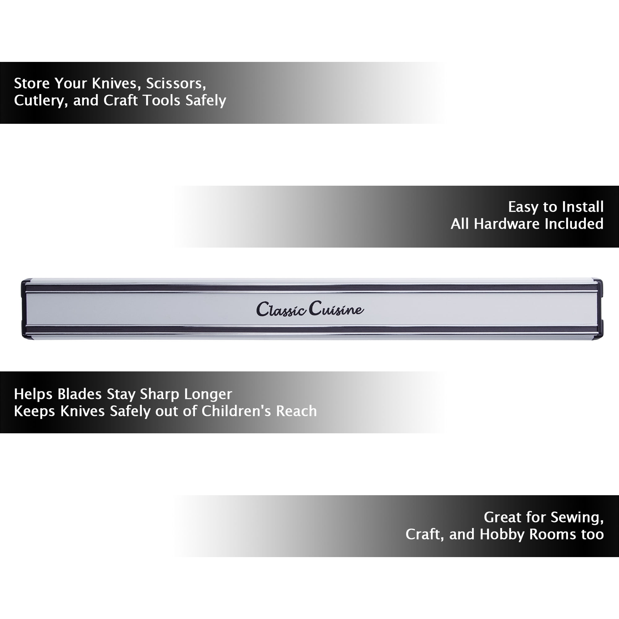 Magnetic Knife Strip – Folded Steel