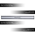 thumbnail image 3 of Classic Cuisine Space-Saving 16-Inch Aluminum Magnetic Knife Holder for Wall Storage, Silver, 3 of 5