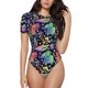 thumbnail image 1 of Fotbe Colorful Animals Body de Mujer con Cuello Redondo y Mangas Cortas, Sin Mangas Ajustado, Suave, Cómodo y Básico-XX-Large, 1 of 7