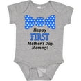thumbnail image 3 of Inktastic Happy First Mother's Day, Mommy Bow Tie Boys or Girls Baby Bodysuit, 3 of 5