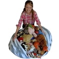 thumbnail image 2 of Plush Toy Ball Storage Bag Football Basketball Baseball Rugby Bean Bag(26 Inch World Map), 2 of 3