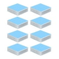 thumbnail image 3 of Neyseki 8Pcs Heat Sink Cooling Heatsink Cooler Aluminium Alloy 50x50x15mm Accessory White, 3 of 7