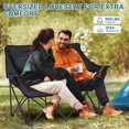 thumbnail image 6 of NAIZEA Heated Double Camping Chair, 2-Person Heated Folding Chairs for Outdoor Sports w/ 3 Heat Levels & 4 Heating Zones, Patio Lounge Chairs Folding Camping Chair Supports 990 lbs, 6 of 7
