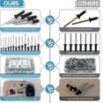 thumbnail image 2 of 500pcs Black Rivets Pop Rivets Assortment Kit, 14 SAE Sizes Aluminum Rivets (3/32' 1/8' 5/32' 3/16'), 2 of 5