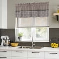 thumbnail image 4 of 2 Pack Valances for Window, Boho Brown Flower Short Curtains for Kitchen Bedroom Living Room, Abstract Bohemia Pesley Floral Rod Pocket Small Window Treatment Valance Drapes 42 x 12 Inch, 4 of 8