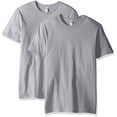 thumbnail image 2 of Fruit of the Loom Men's Crew T-Shirt Heather Grey, 2X-Large Big & Tall, 2-Pack,, 2 of 2