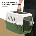 thumbnail image 4 of 22 Inch Length Dog Carrier Plastic 2-Door Top Loading Cat Carrier, Hard-Sided Dog Travel Carrier for Small Dogs and Cats, Ventilation and Security Lock Design, 4 of 10