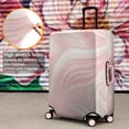 thumbnail image 4 of Pink Gold Wave Marble Luggage Cover Fashion Suitcase Cover Baggage Covers Fit 25-28 Inch Luggage (Go Travel), 4 of 5