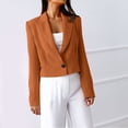 thumbnail image 2 of Veste de Travail Décontractée à Manches Longues pour Femmes, Col à Revers, Boutons, Coupe Ample, 2 of 5