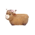thumbnail image 2 of Brown Resin Upland Cow Planter Pot, Cute Animal Shaped Decorative Flowerpot for Indoor Plants and Desktop Organization, 2 of 6