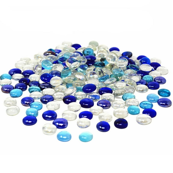 3000 Pcs Wholesale Mixed Color Glass Gem, Pebbles, Marbles Vase Filler (30LB)