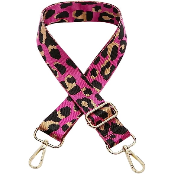 Kukuzhu Handbag Strap Stylish Leopard Purse Strap Replacement Crossbody Strap Adjustable Wide Shoulder Strap Women's Bag Accessories